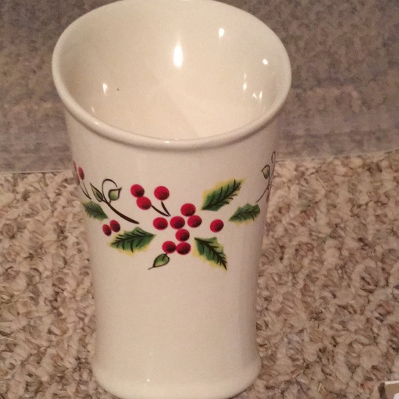 NWT Ceramic Buffet Silverware Caddy with Metal stand. - Picture 2 of 6